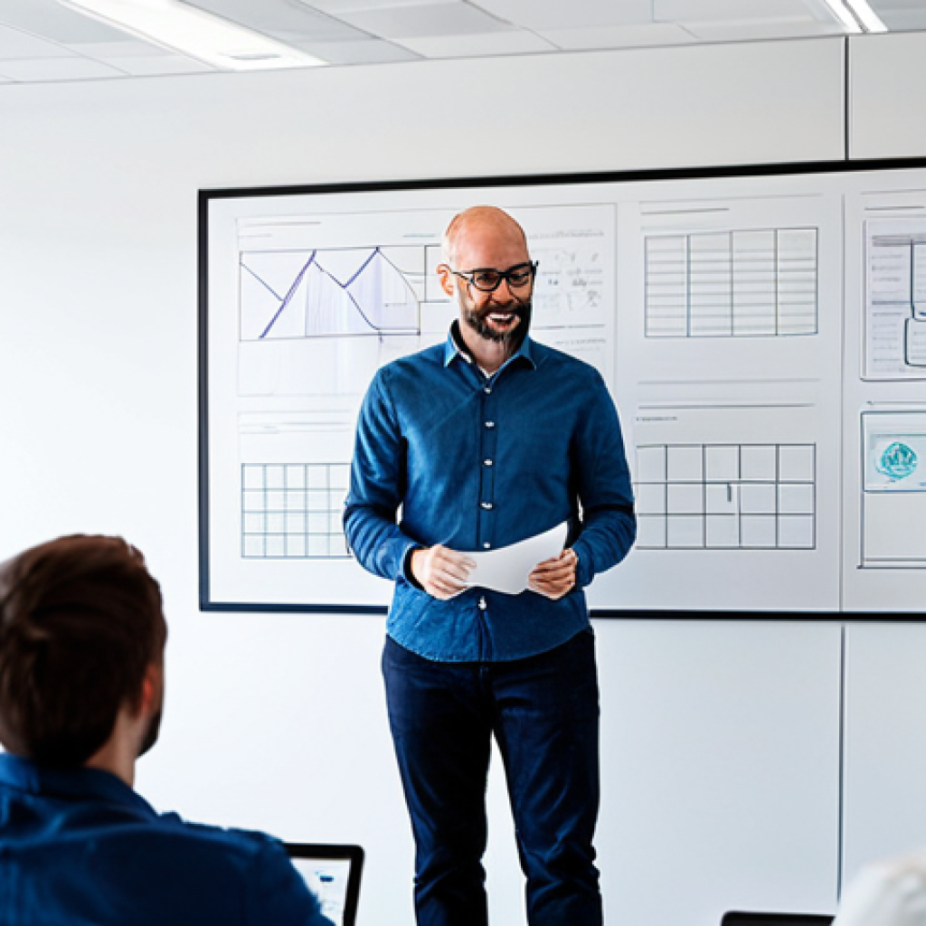 **
"A designer presenting low-fidelity prototypes (paper wireframes and storyboards) to a diverse team in a brightly lit, modern office. The team is providing feedback and actively discussing the ideas. Focus on collaboration and early-stage design. Safe for work, appropriate content, fully clothed, professional setting, perfect anatomy, natural proportions."
**