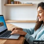 Home 19 서비스 디자인 사고의 글로벌 사례 연구 - A modern e-commerce customer browsing experience inspired by Amazon’s personalized interface, showin...